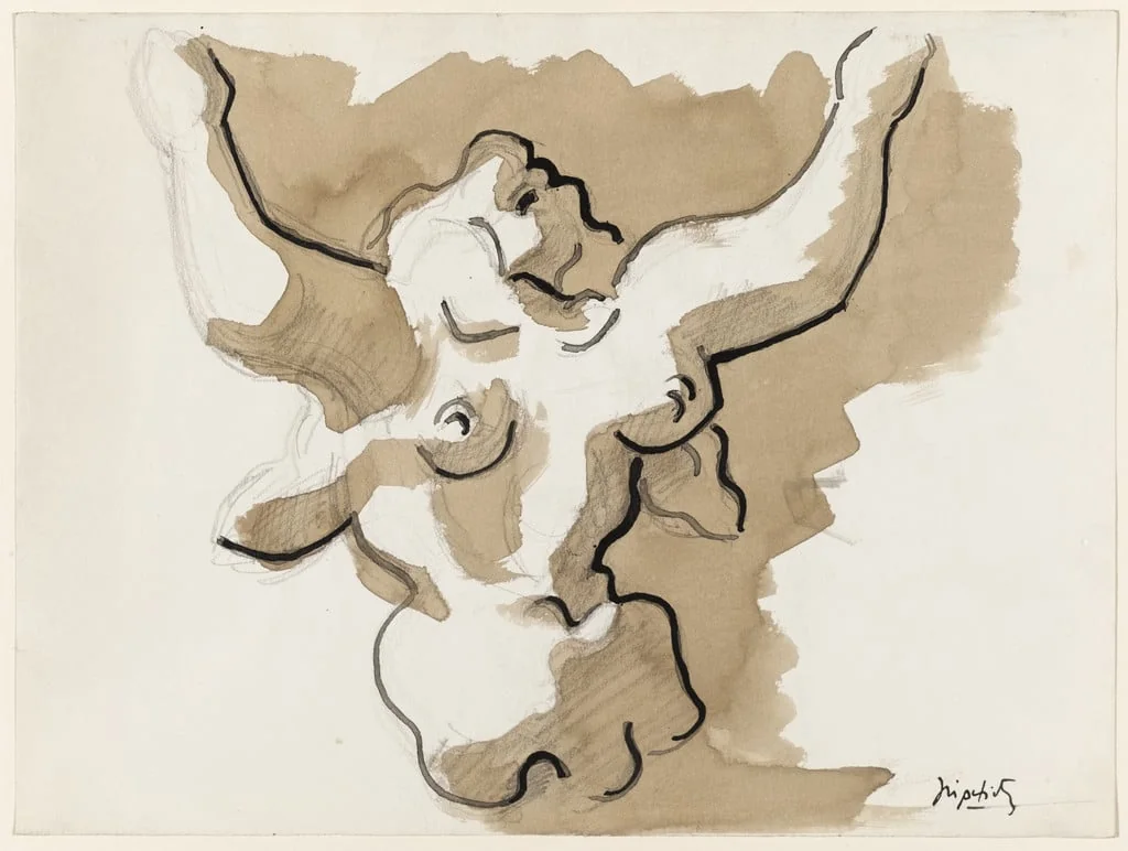 Untitled, by Jacques Lipchitz, watercolor, 1939