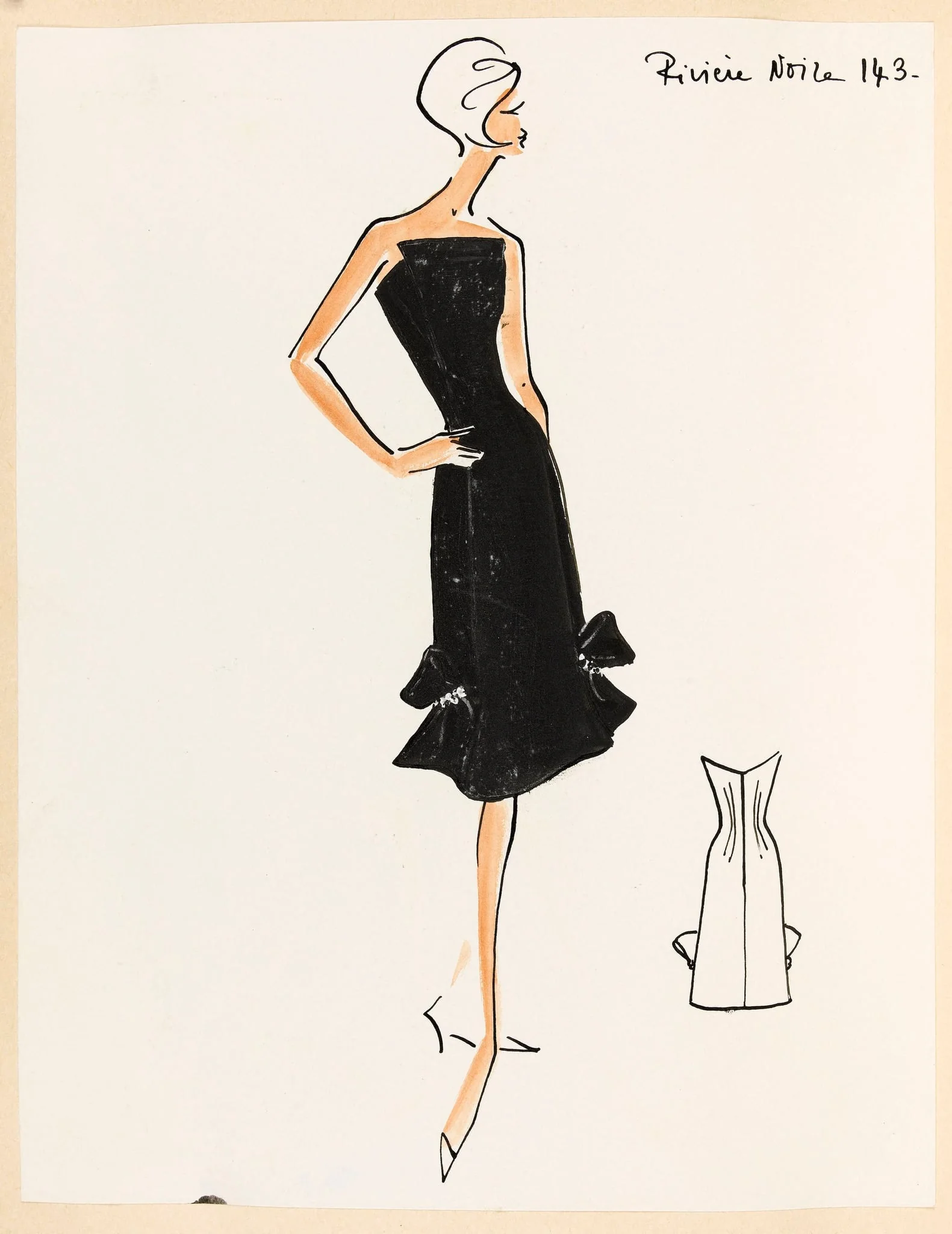 Rivière noire, by Carven, 1959