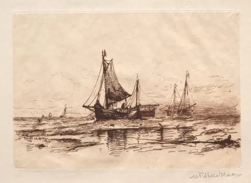 Fishing Boats on the Beach at Scheveningen