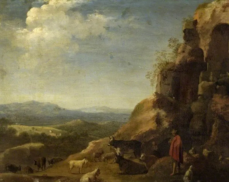 Landscape with herdsman and flocks