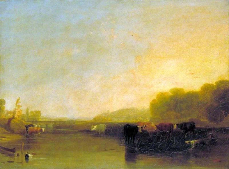 A Sunny Morning, by Augustus Wall Callcott, oil, 1811