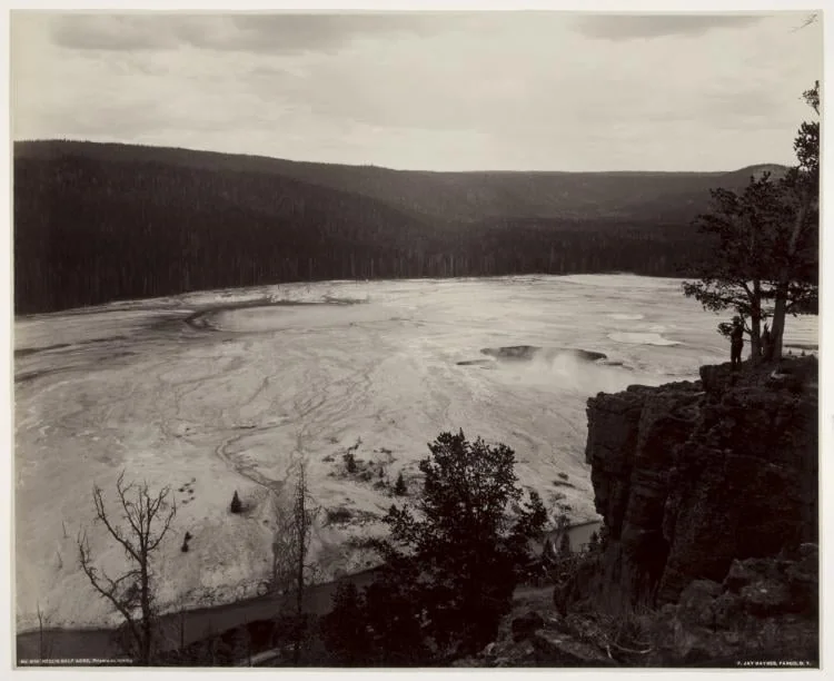 Hell's Half Acre, Prismatic Springs, by Frank Jay Haynes, 1884