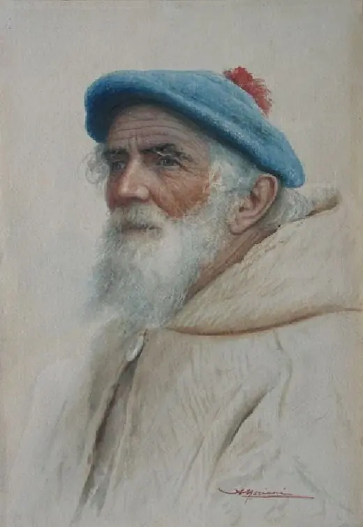 Head of a fisherman