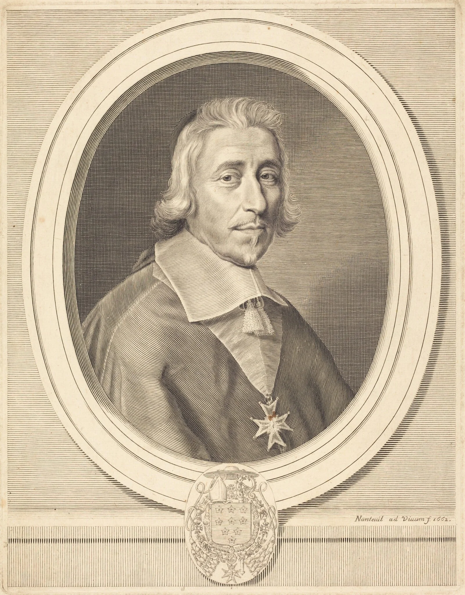 Hardouin de Perefixe, by Robert Nanteuil, ink, 1662
