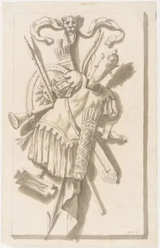 Design for an illusionistic panel in the Great Hall at Blenheim Palace