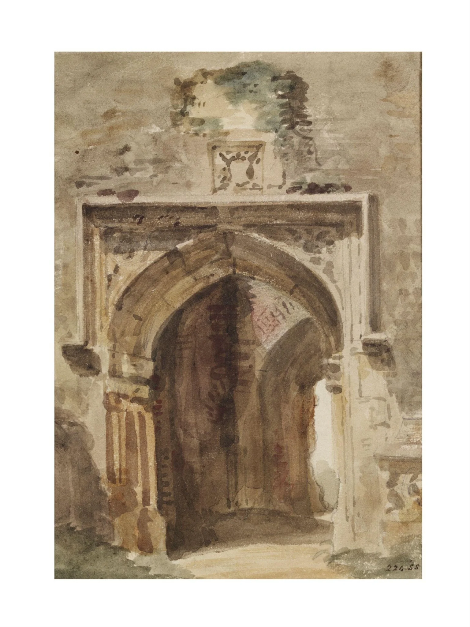 East Bergholt Church: south archway of the ruined tower