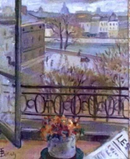 Flori la fereastră. Place Dauphine