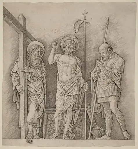 Risen Christ between Saints Andrew and Longinus