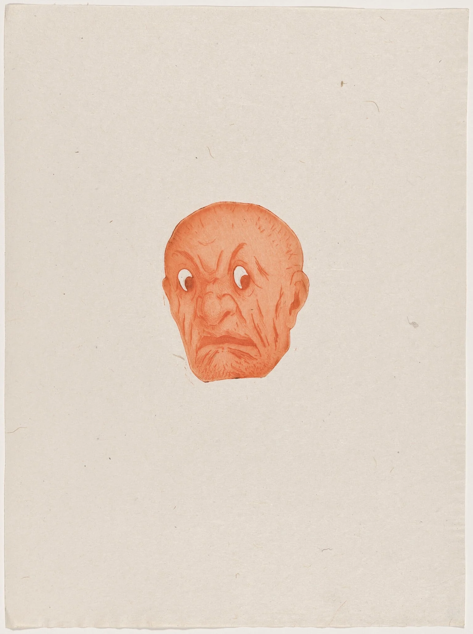 Masque, by Henri-Charles Guérard, ink, 1895