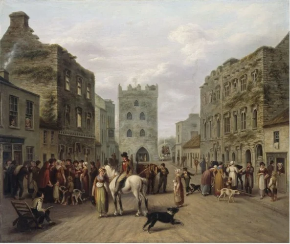 View of Kilmallock, by John George Mulvany, oil, 1812