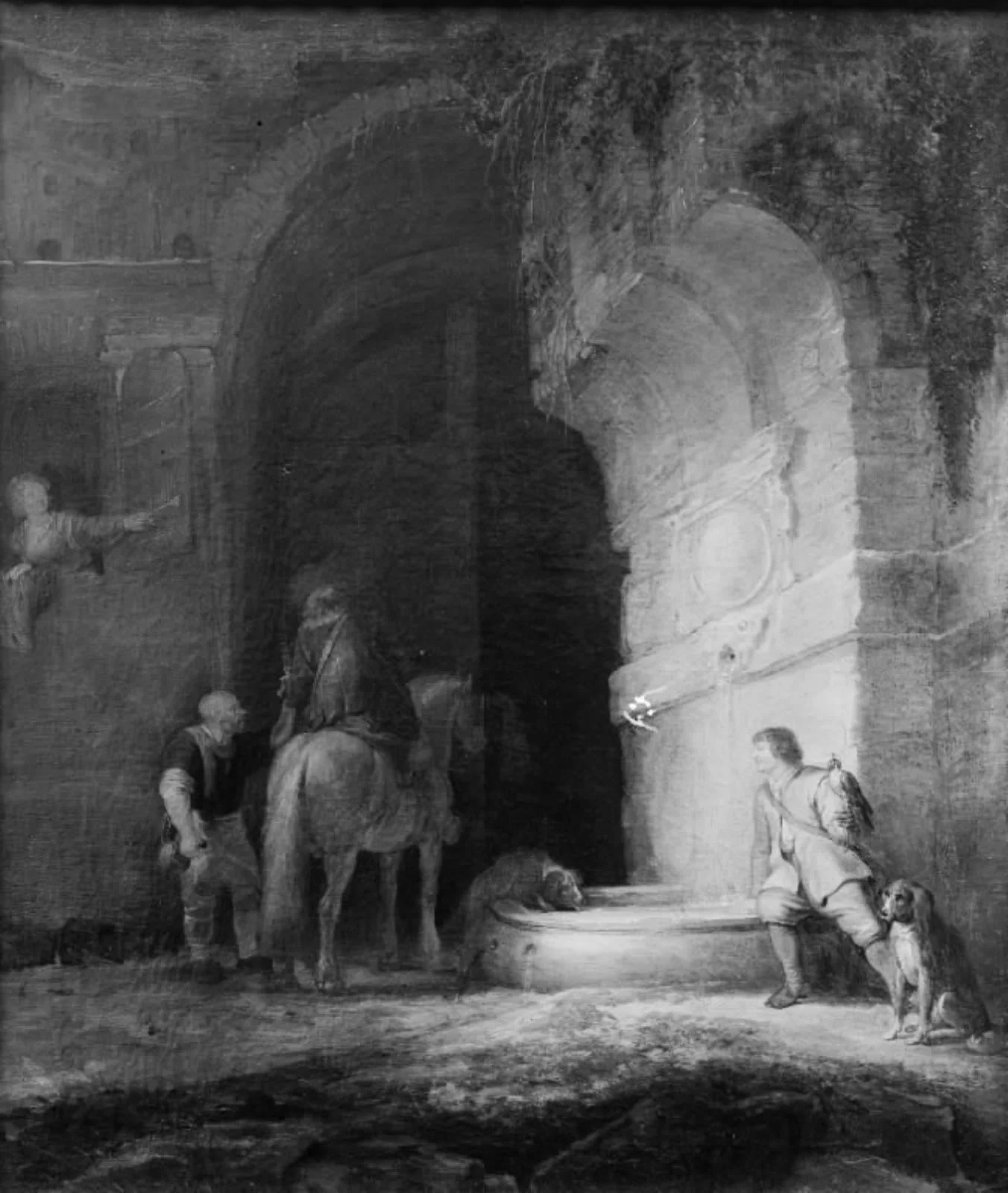 Hunters at Rest, by Unknown, 1637