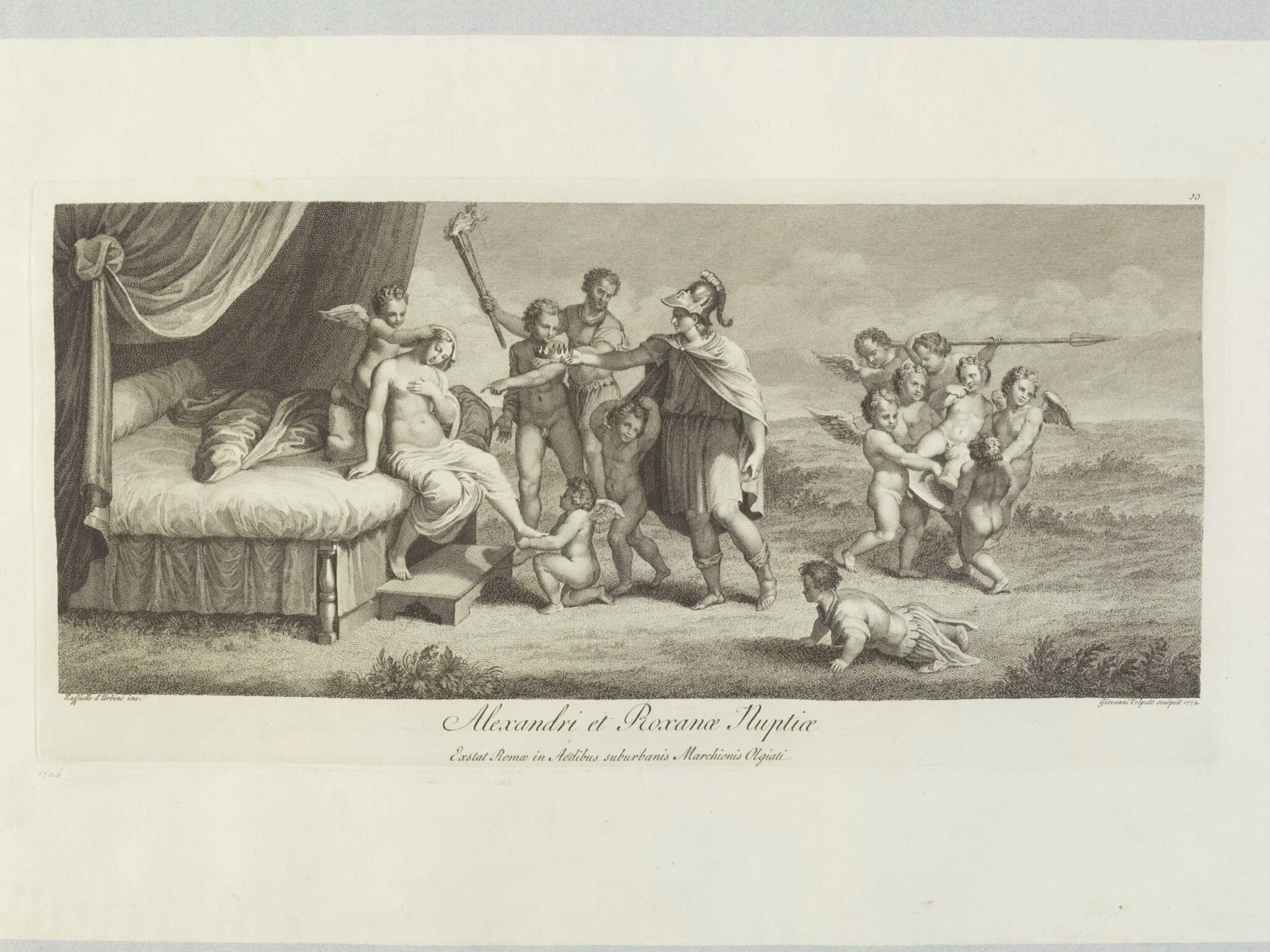 The Marriage of Alexander and Roxana, by Giovanni Volpato, 1850