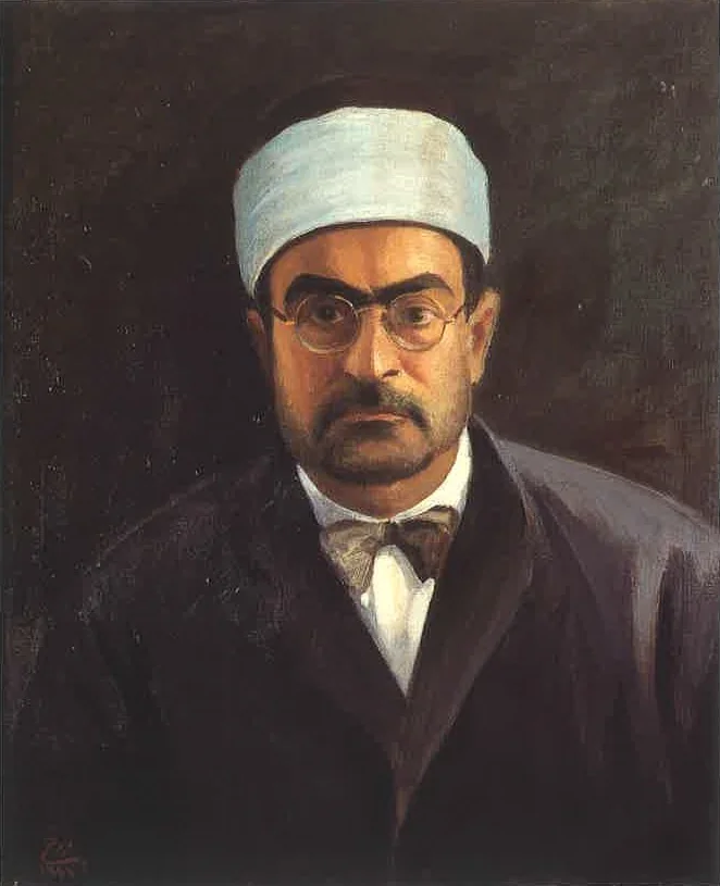 Portrait of Sheikh Mustafa Al-Ghalayini (1885 - 1944)