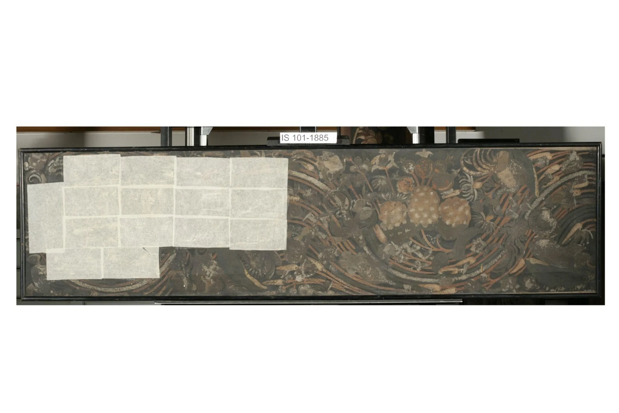 Copy of painting inside the caves of Ajanta (Cave 9), by John Griffiths, oil, 1972