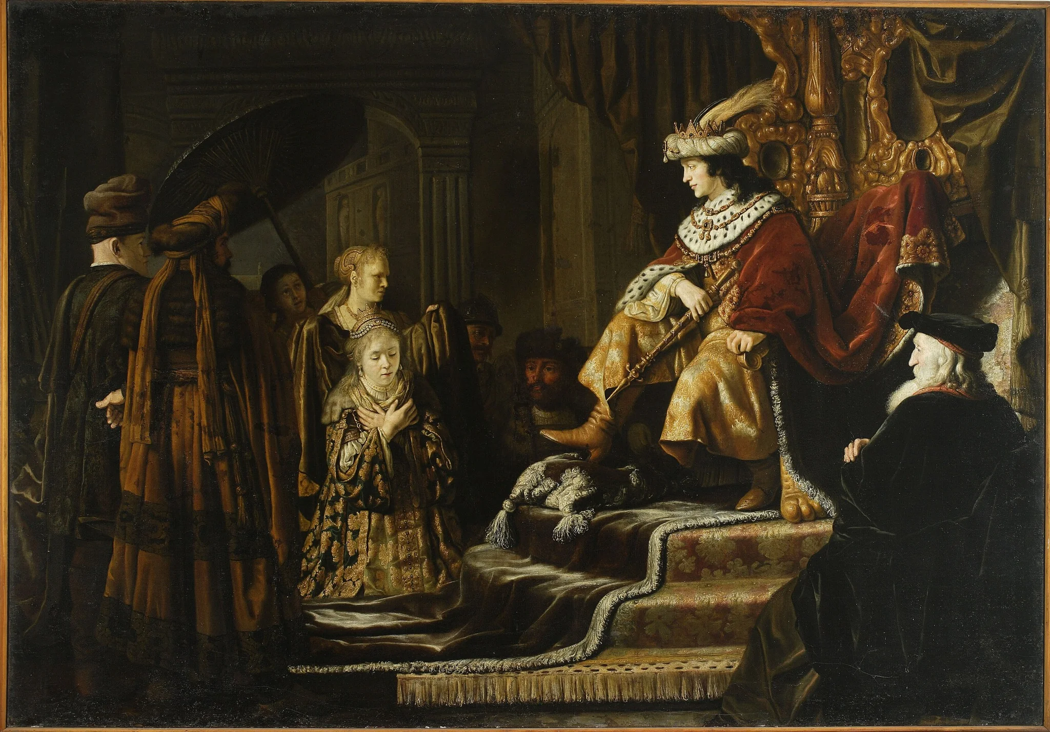 Esther before Ahasuerus (Esther 2:16)