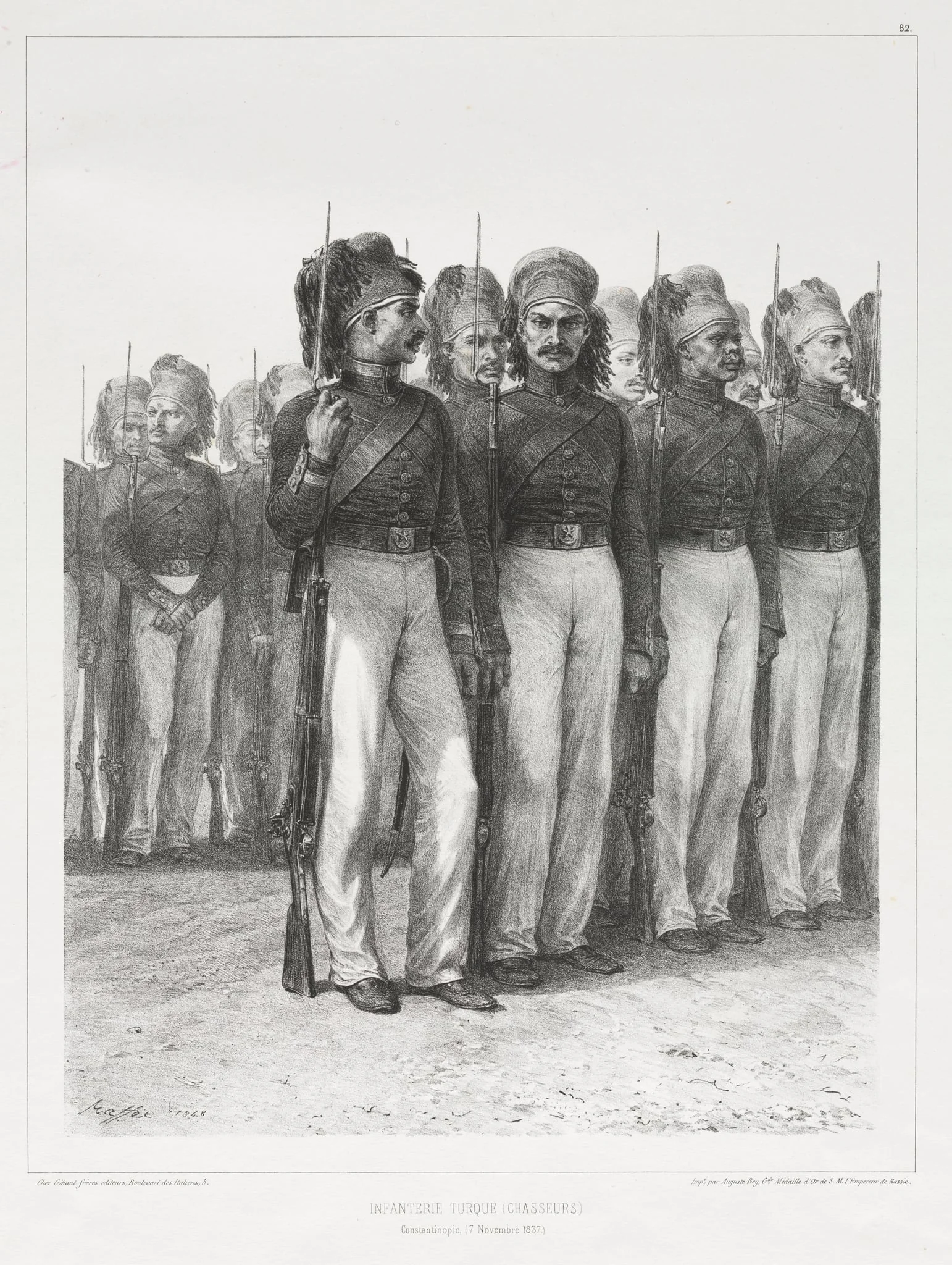 Infanterie Turque, Chasseurs, by Auguste Raffet, 1837