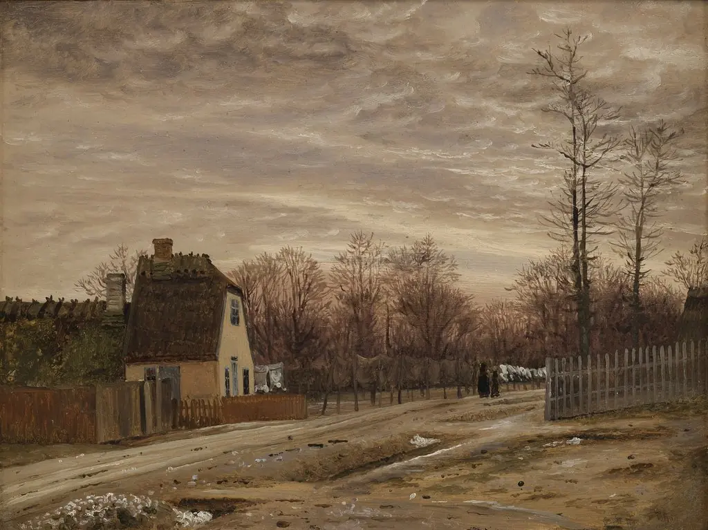 Evening after a Thaw. Taarbæk, North of Copenhagen