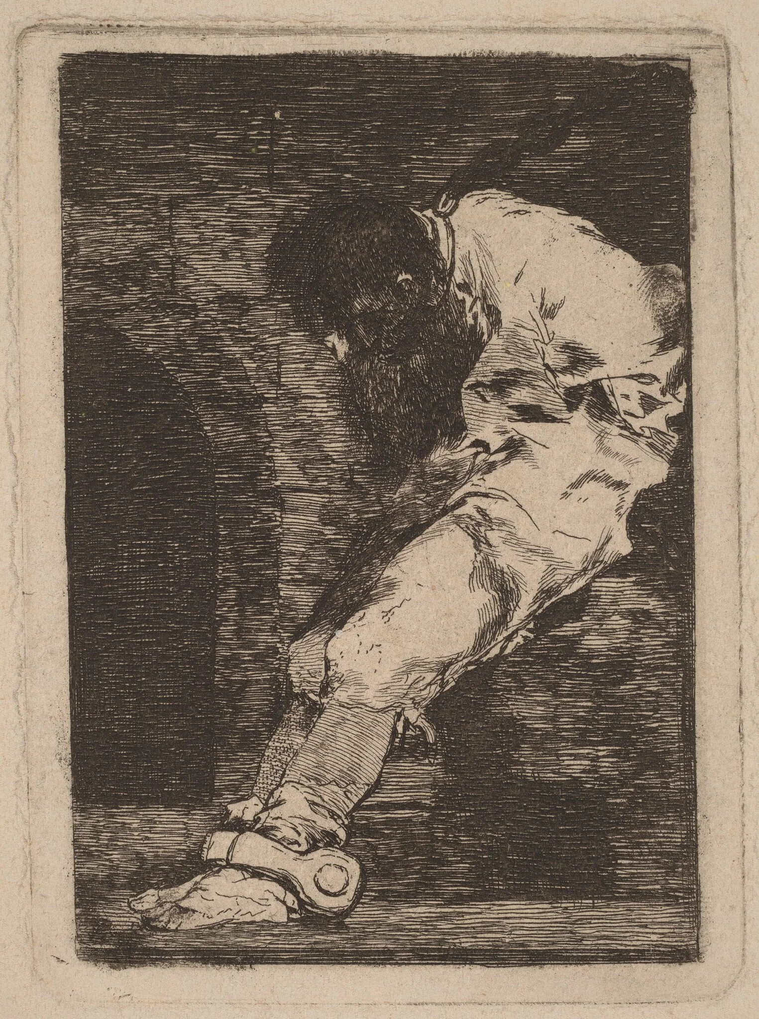 Si es delinquente qe. muera presto (If He is Guilty, Let Him Die Quickly), by Francisco Goya, ink, 1810