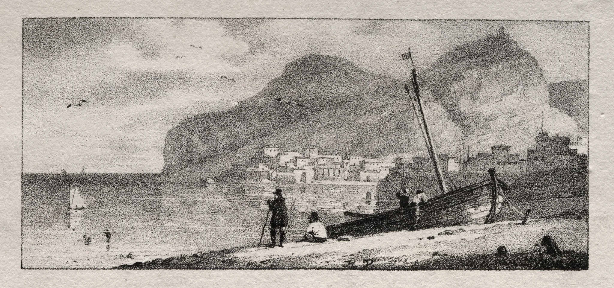 View of a Seaport, by Horace Vernet, 1804