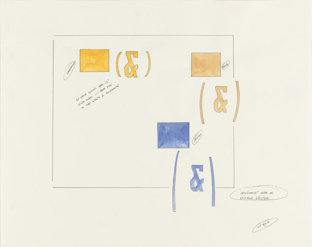 Untitled, by Lawrence Weiner, graphite, 1991