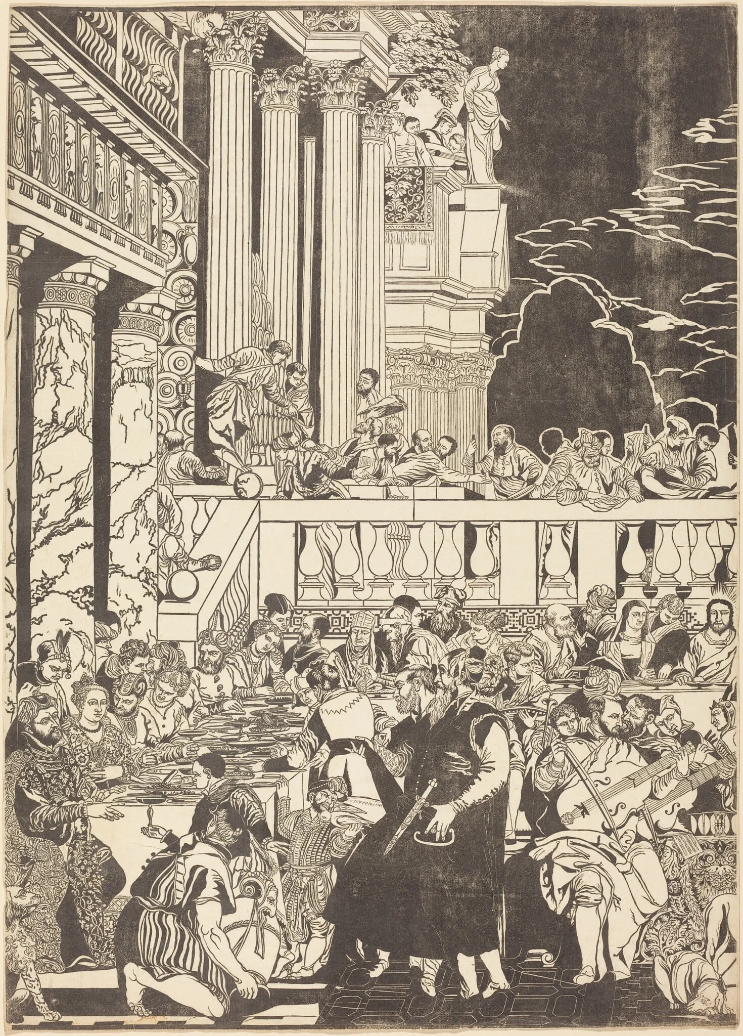 The Marriage at Cana [left plate]