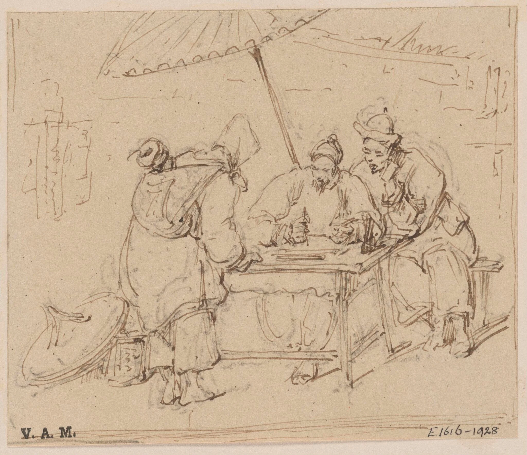 A letter-writer and other Chinese figures