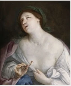The Suicide of Cleopatra, by Guido Reni, oil, 1639