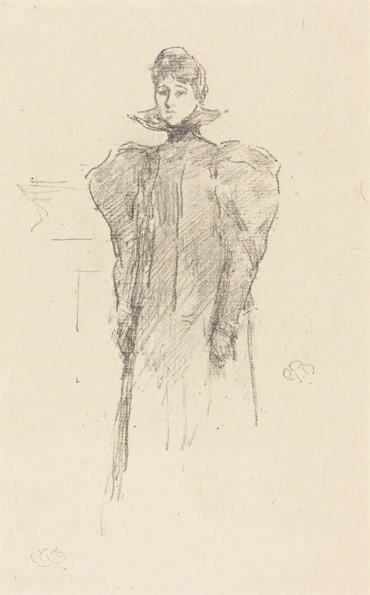 The Medici Collar, by James McNeill Whistler, ink, 1897