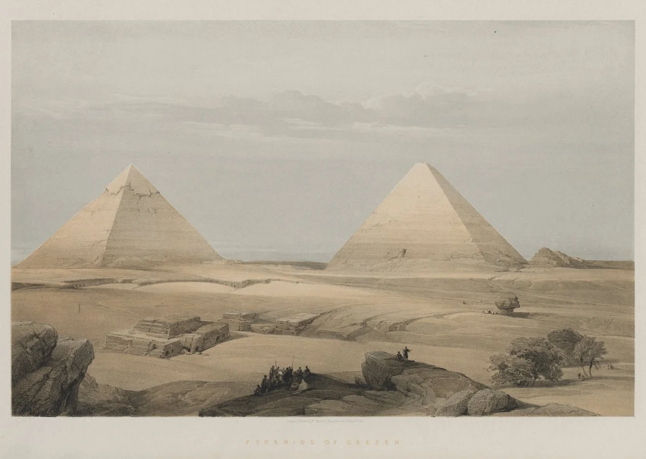 Egypt and Nubia, Volume II: Pyramids of Geezeh, by Louis Haghe, 1848