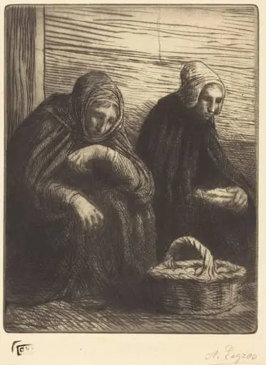Egg-sellers, 2nd plate (Les marchandes d'oeufs)