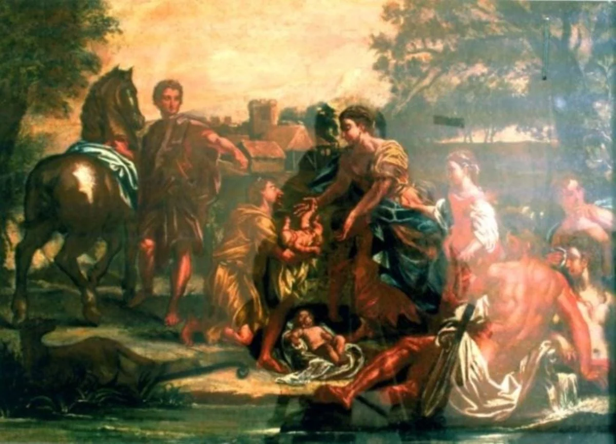 Faustulus cu Remus și Romulus, by anonim italian, unspecified