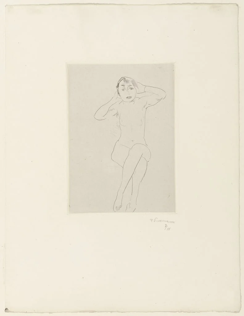 Untitled, by Hans Purrmann, ink, 1920