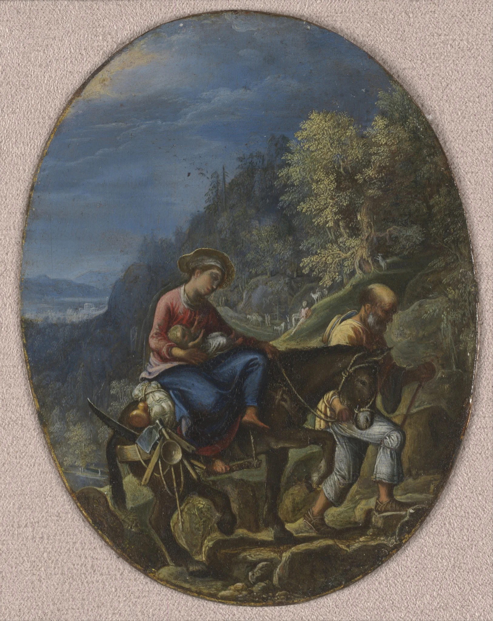 The Flight into Egypt, by Adam Elsheimer, unspecified, 1605