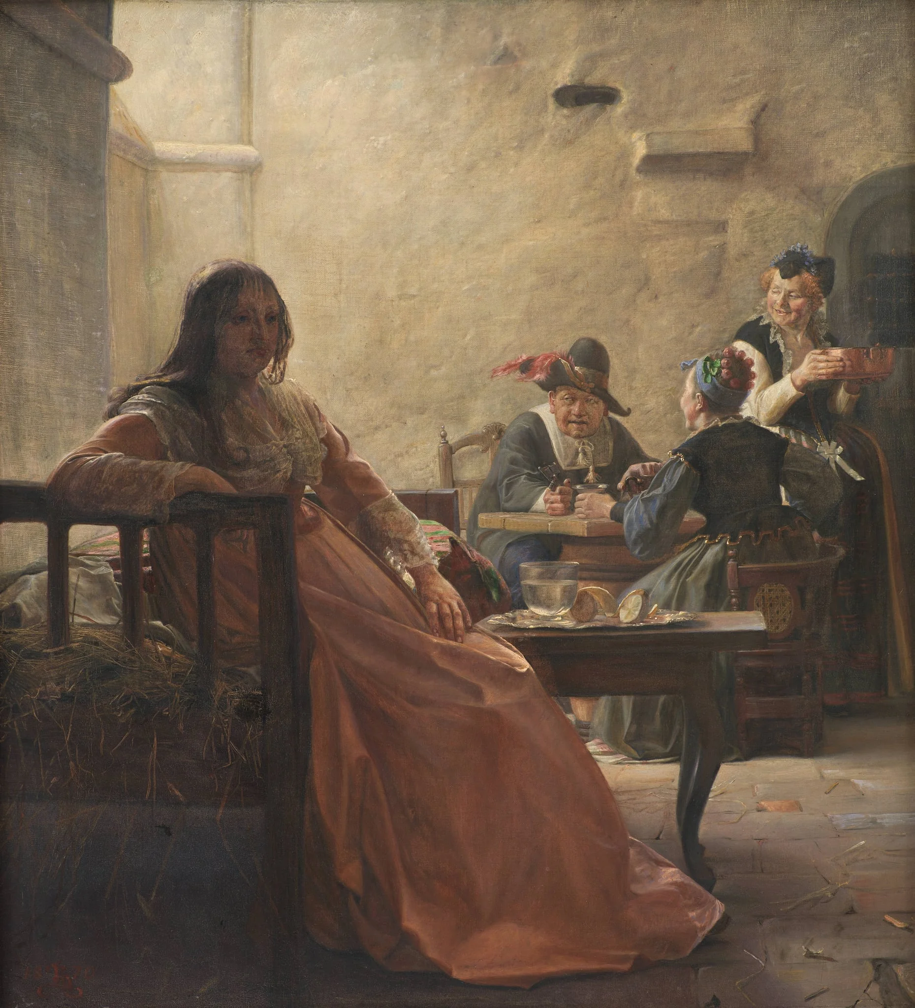 Leonora Christina in Prison, by Unknown, 1870