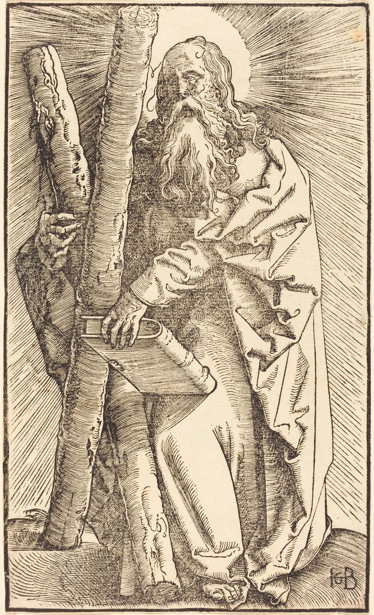 Saint Andrew, by Hans Baldung Grien, ink, 1519