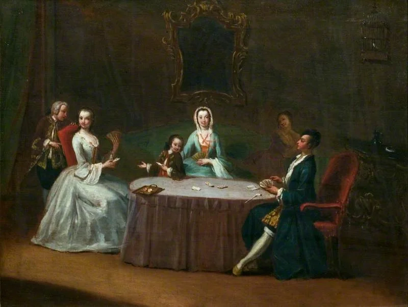 Card Players, by Pietro Longhi, oil, 1751