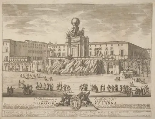 The Prima Macchina for the Chinea of 1722: The Temple of Janus