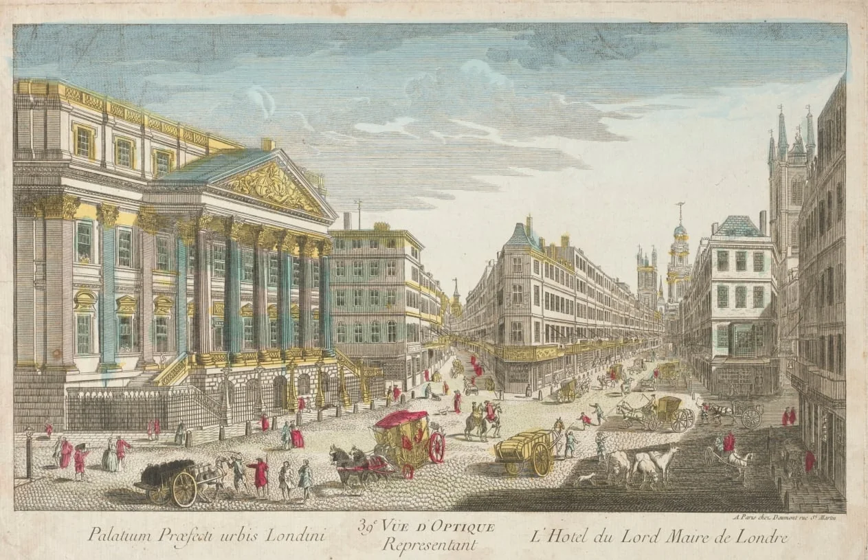 Residence of the Lord Mayor of London, by Unknown, 1704