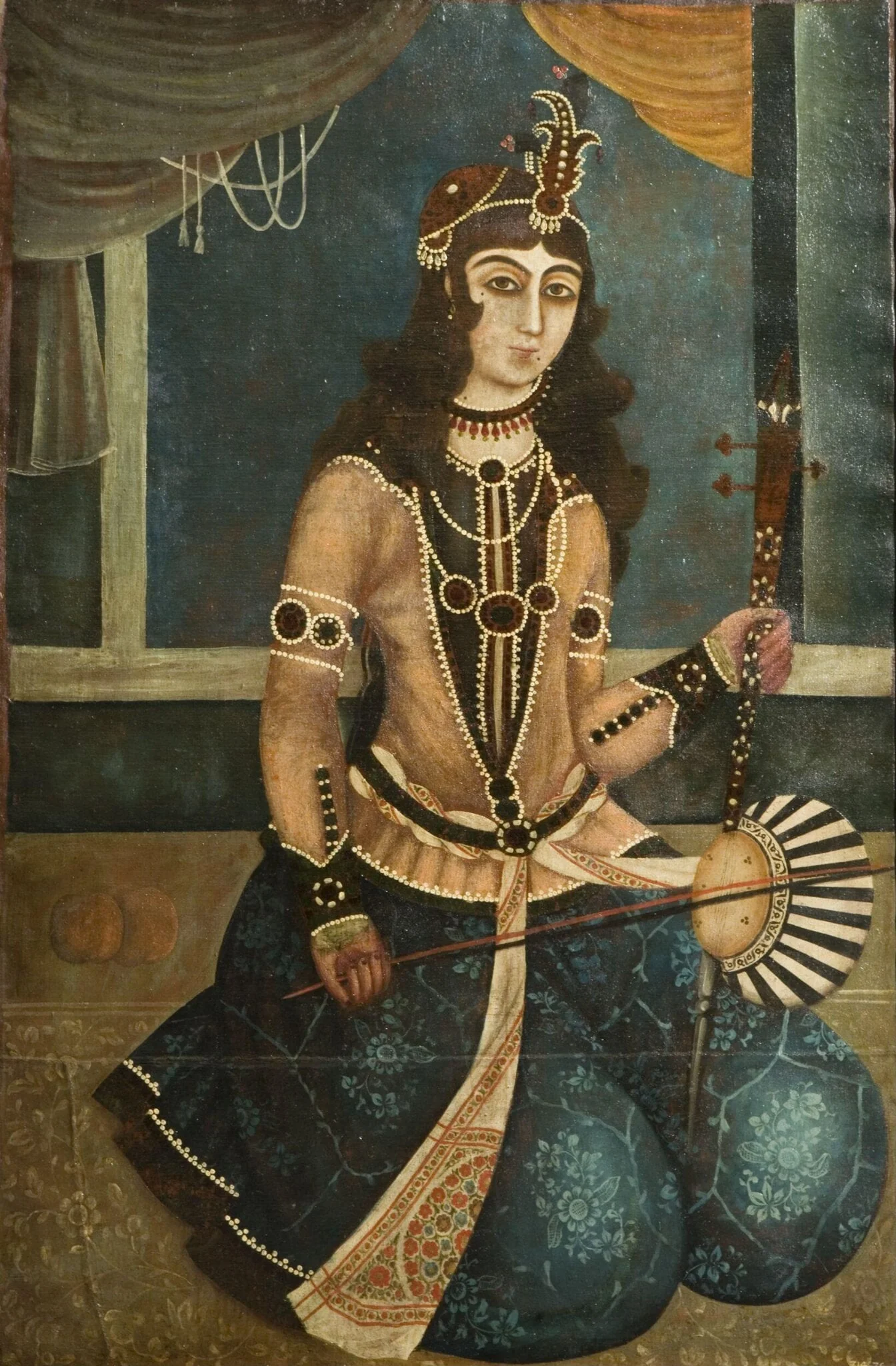 Woman playing a <i>kamānchah</i>