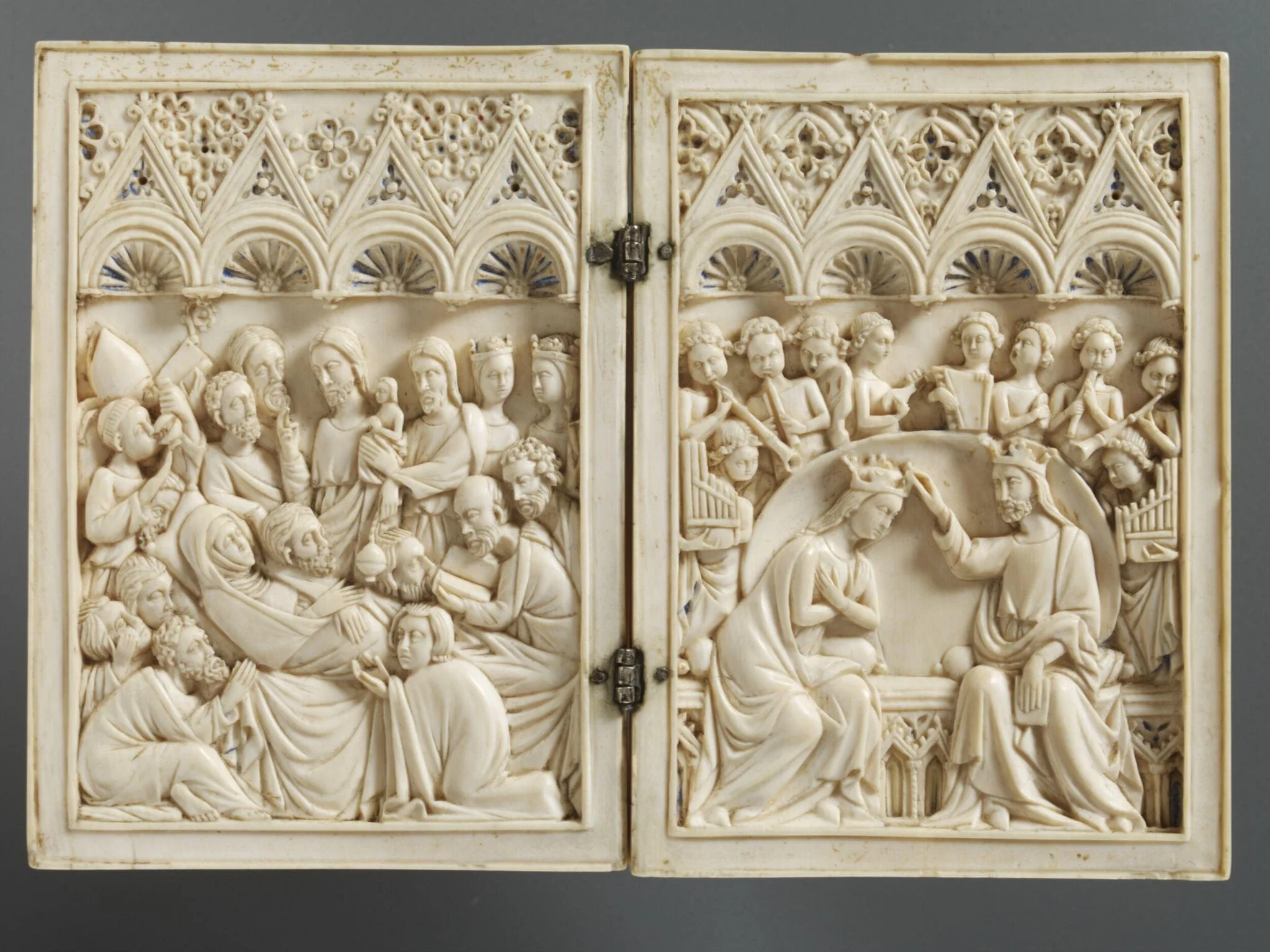 Death and the Coronation of the Virgin, by Unknown, 1365