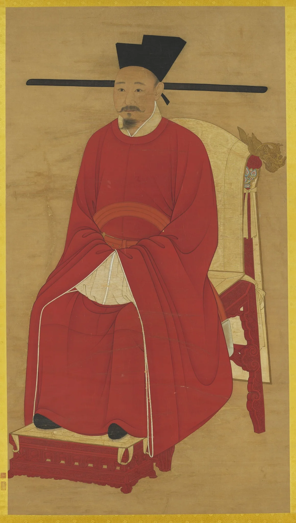 宋孝宗坐像　軸, by Unknown, unspecified