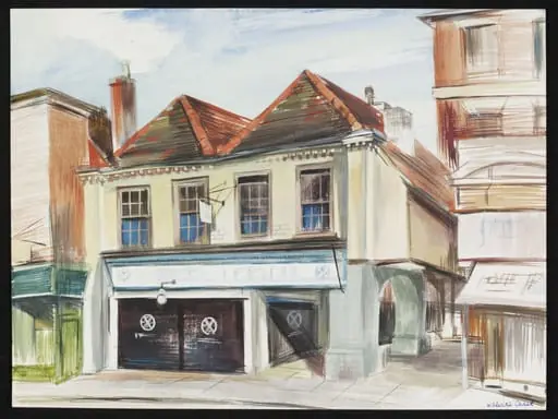 An old shop in the Market Place, St. Albans