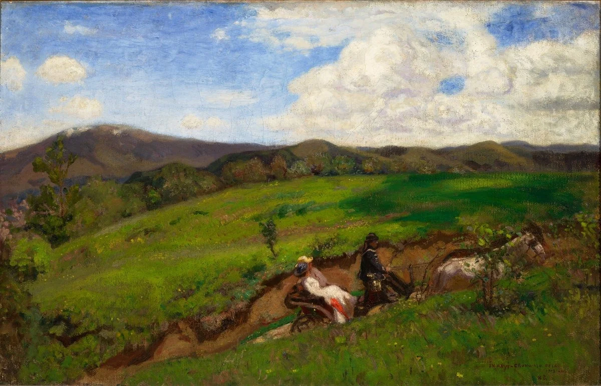 Spring Excursion, by Béla Iványi-Grünwald, oil, 1903