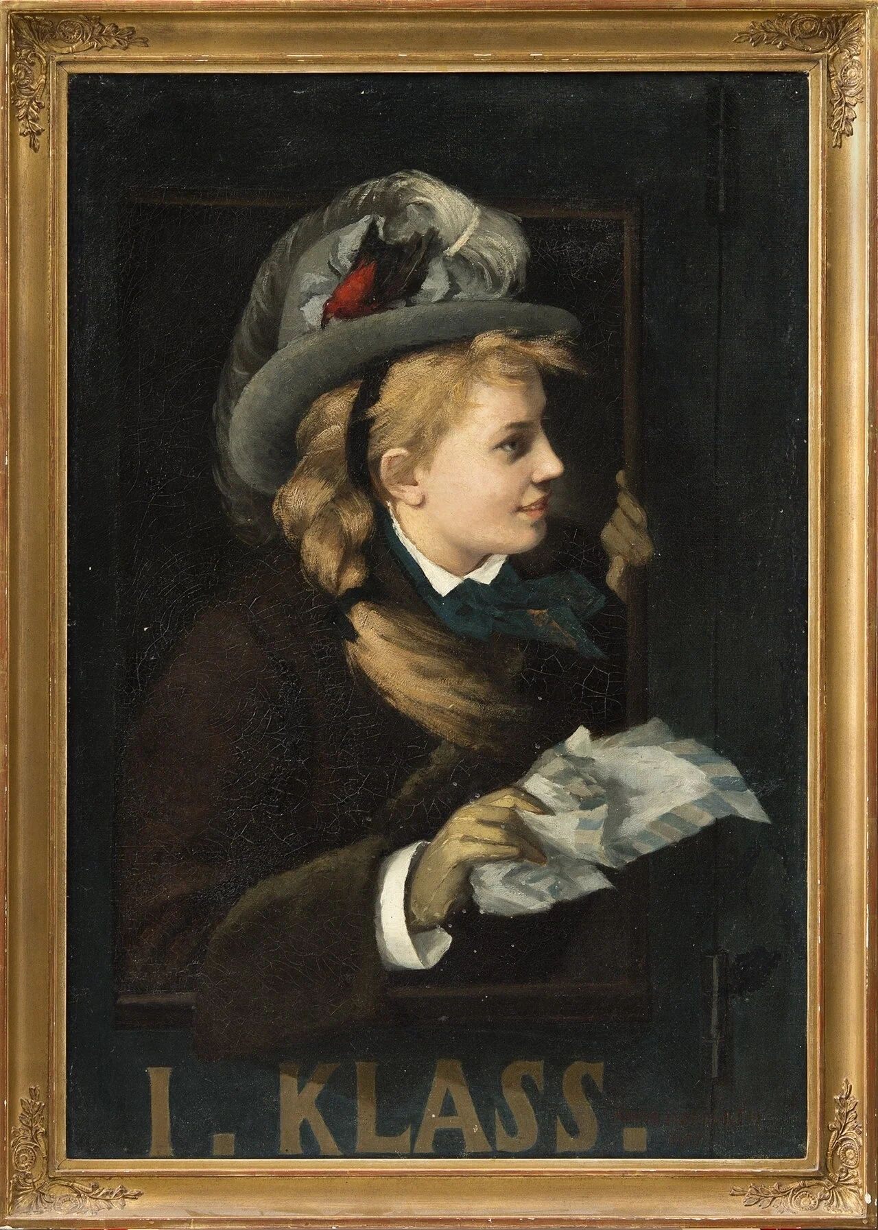 Lady in a Train Window