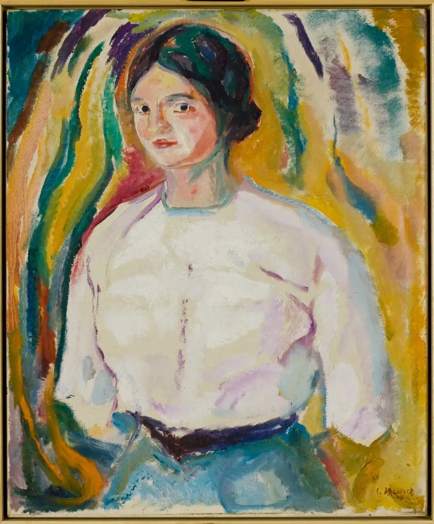 Ingeborg with her Arms behind her Back