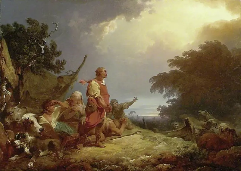 The Angel appearing to the Shepherds