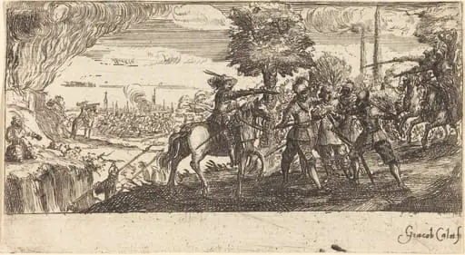 Landscape with Battle Scene