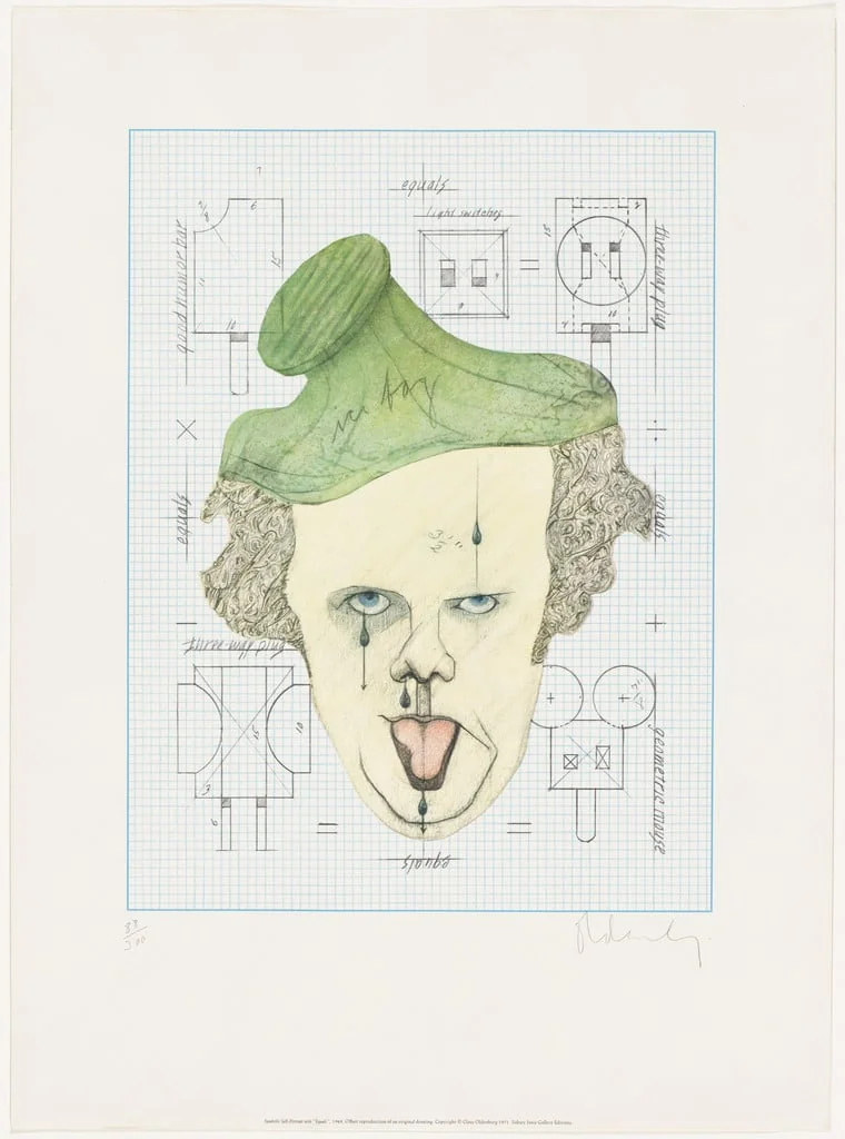 Untitled, by Claes Oldenburg, ink, 1971
