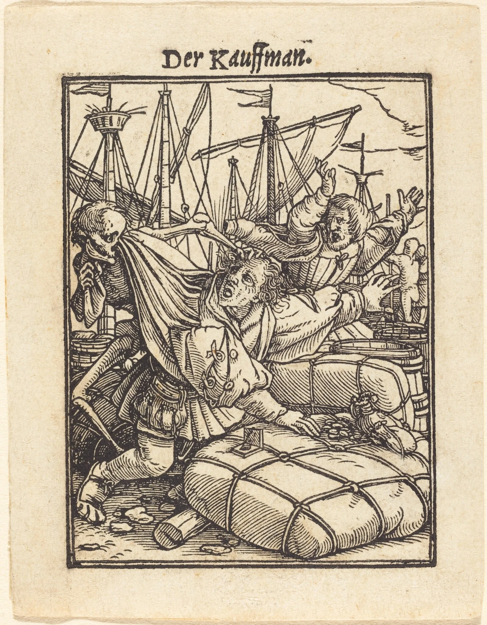 Der Kauffman (The Merchant), by Hans Lützelburger, ink, 1526
