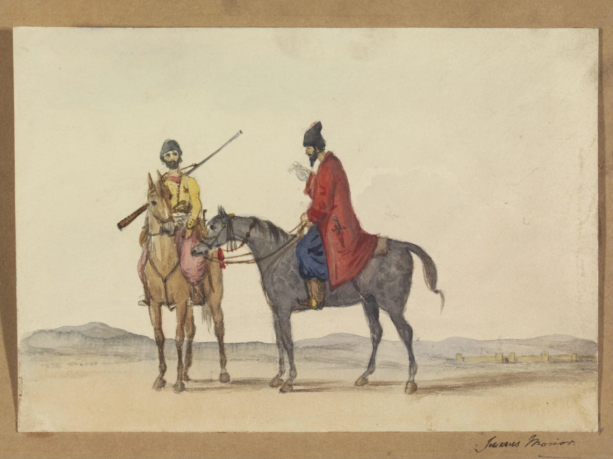 Two Persian Horsemen
